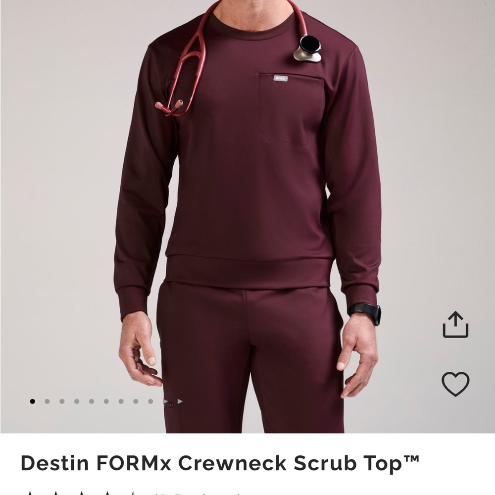 FIGS men’s FORMx scrub set in Burgundy